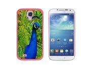 Peacock Feathers Snap On Hard Protective Case for Samsung Galaxy S4 Pink