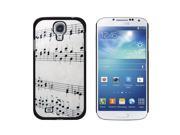 Music Musical Notes Score Composition Snap On Hard Protective Case for Samsung Galaxy S4 Black