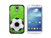 Soccer Ball on Grassy Field Snap On Hard Protective Case for Samsung Galaxy S4 Black