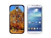 Tree in Field with Fall Leaves Snap On Hard Protective Case for Samsung Galaxy S4 Black