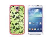 Power of Flowers Green Snap On Hard Protective Case for Samsung Galaxy S4 Pink