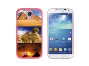 Egypt Pyramids Sphinx Sunset Snap On Hard Protective Case for Samsung Galaxy S4 Pink