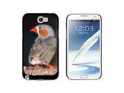 Australian Zebra Finch Bird Snap On Hard Protective Case for Samsung Galaxy Note II 2 Black