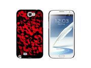 Urban Flow Red Black Snap On Hard Protective Case for Samsung Galaxy Note II 2 Black