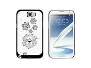 Old English Sheep Dog of Fabulousness Snap On Hard Protective Case for Samsung Galaxy Note II 2 Black