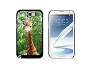 Giraffe African Zoo Animal Snap On Hard Protective Case for Samsung Galaxy Note II 2 Black