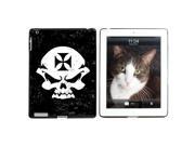 Iron Maltese Cross Biker Skull Snap On Hard Protective Case for Apple iPad 2 3 4 Black