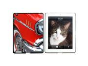 Red and Chrome Vintage Classic Car Snap On Hard Protective Case for Apple iPad 2 3 4 Black
