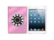 Pink Retro Rotary Phone Funny Snap On Hard Protective Case for Apple iPad Mini Pink