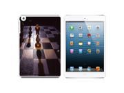 Chess Board Gold King Snap On Hard Protective Case for Apple iPad Mini White
