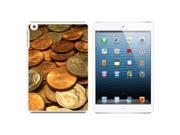 Coins Pennies Dimes Nickels Snap On Hard Protective Case for Apple iPad Mini White