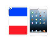 France Flag Snap On Hard Protective Case for Apple iPad Mini - White France Flag Snap On Hard Protective Case for Apple iPad Mini - White
