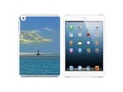 Sailboat Silhouette on the Ocean Sail Sailing Snap On Hard Protective Case for Apple iPad Mini White