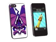 Dragon Geometric Purple Fantasy Snap On Hard Protective Case for Apple iPhone 5 Black