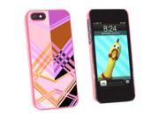 Geometric Pastels Snap On Hard Protective Case for Apple iPhone 5 Pink