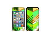 Geometric Green Gold Pale Protective Skin Sticker Case for Apple iPhone 3G 3GS Set of 2