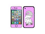 Ragdoll Cat On Pink Pet Protective Skin Sticker Case for Apple iPhone 3G 3GS Set of 2
