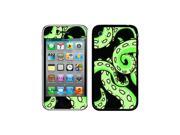 Octopus Tentacles Green On Black - Squid Kraken - Protective Skin Sticker Case for Apple iPhone 3G 3GS - Set of 2 Octopus Tentacles Green On Black - Squid Kraken - Protective Skin Sticker Case for Apple iPhone 3G 3GS - Set of 2