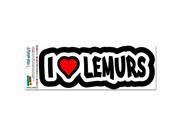 I Love Heart Lemurs MAG NEATO S™ Automotive Car Refrigerator Locker Vinyl Magnet