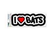 I Love Heart Bats MAG NEATO S™ Automotive Car Refrigerator Locker Vinyl Magnet