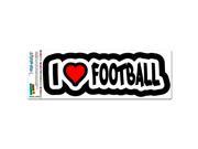 I Love Heart Football MAG NEATO S™ Automotive Car Refrigerator Locker Vinyl Magnet