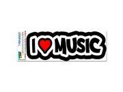 I Love Heart Music MAG NEATO S™ Automotive Car Refrigerator Locker Vinyl Magnet