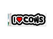 I Love Heart Cows MAG NEATO S™ Automotive Car Refrigerator Locker Vinyl Magnet