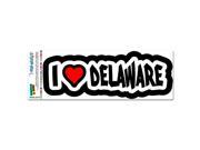 I Love Heart Delaware MAG NEATO S™ Automotive Car Refrigerator Locker Vinyl Magnet