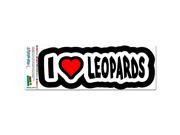 I Love Heart Leopards MAG NEATO S™ Automotive Car Refrigerator Locker Vinyl Magnet