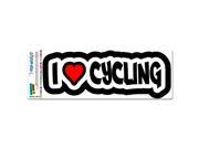I Love Heart Cycling Biking MAG NEATO S™ Automotive Car Refrigerator Locker Vinyl Magnet
