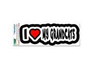 I Love Heart My Grandcats MAG NEATO S™ Automotive Car Refrigerator Locker Vinyl Magnet