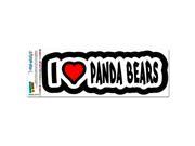 I Love Heart Panda Bears MAG NEATO S™ Automotive Car Refrigerator Locker Vinyl Magnet