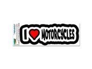 I Love Heart Motorcycles MAG NEATO S™ Automotive Car Refrigerator Locker Vinyl Magnet