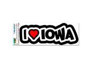 I Love Heart Iowa MAG NEATO S™ Automotive Car Refrigerator Locker Vinyl Magnet