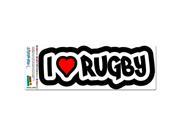 I Love Heart Rugby MAG NEATO S™ Automotive Car Refrigerator Locker Vinyl Magnet