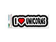 I Love Heart Unicorns MAG NEATO S™ Automotive Car Refrigerator Locker Vinyl Magnet
