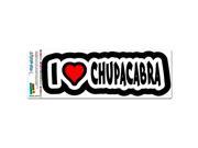I Love Heart Chupacabra MAG NEATO S™ Automotive Car Refrigerator Locker Vinyl Magnet