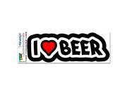 I Love Heart Beer MAG NEATO S™ Automotive Car Refrigerator Locker Vinyl Magnet