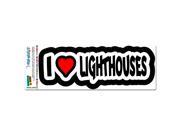 I Love Heart Lighthouses MAG NEATO S™ Automotive Car Refrigerator Locker Vinyl Magnet