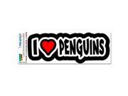 I Love Heart Penguins MAG NEATO S™ Automotive Car Refrigerator Locker Vinyl Magnet
