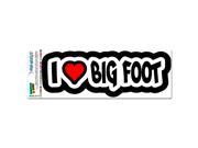 I Love Heart Big Foot MAG NEATO S™ Automotive Car Refrigerator Locker Vinyl Magnet