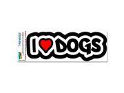 I Love Heart Dogs MAG NEATO S™ Automotive Car Refrigerator Locker Vinyl Magnet