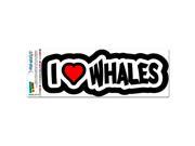 I Love Heart Whales MAG NEATO S™ Automotive Car Refrigerator Locker Vinyl Magnet