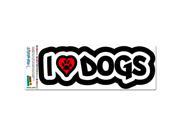 I Love Heart Dogs With Paw Print MAG NEATO S™ Automotive Car Refrigerator Locker Vinyl Magnet
