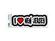 I Love Heart New Jersey MAG NEATO S™ Automotive Car Refrigerator Locker Vinyl Magnet