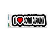 I Love Heart South Carolina MAG NEATO S™ Automotive Car Refrigerator Locker Vinyl Magnet