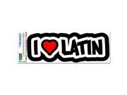I Love Heart Latin Language Class School Education MAG NEATO S™ Automotive Car Refrigerator Locker Vinyl Magnet