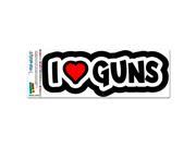 I Love Heart Guns MAG NEATO S™ Automotive Car Refrigerator Locker Vinyl Magnet