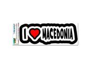 I Love Heart Macedonia MAG NEATO S™ Automotive Car Refrigerator Locker Vinyl Magnet