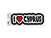 I Love Heart Cyprus MAG NEATO S™ Automotive Car Refrigerator Locker Vinyl Magnet